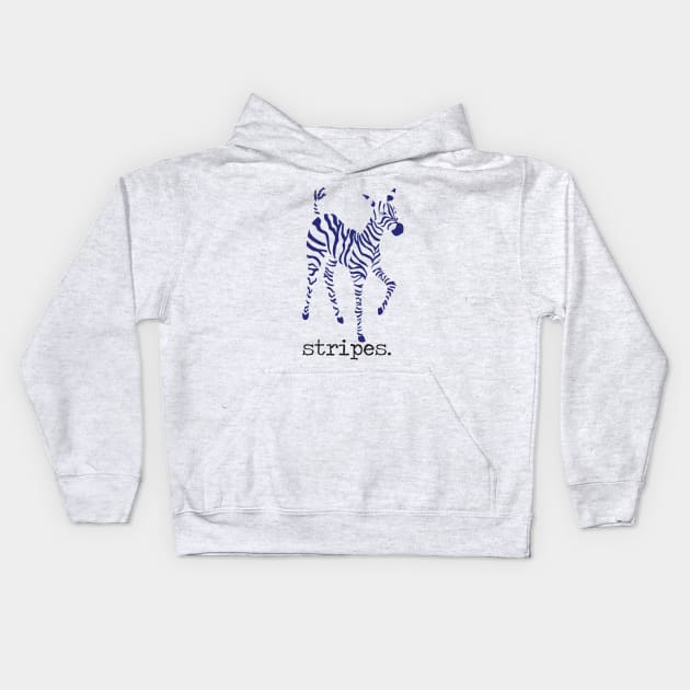 Stripey Zebra Kids Hoodie by CloudWalkerDesigns